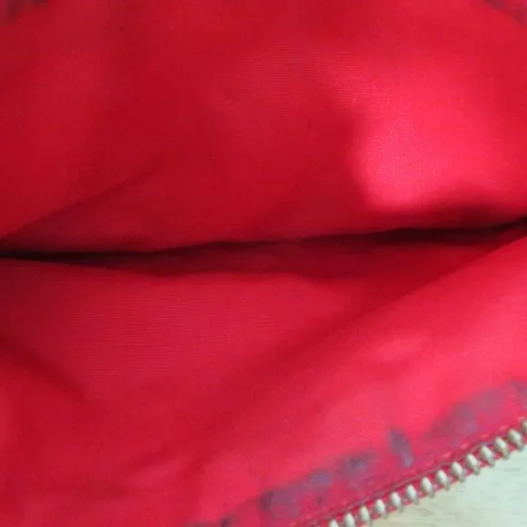 Coach Leather Crossbody Bag Wristlet Red - Picture 7 of 12